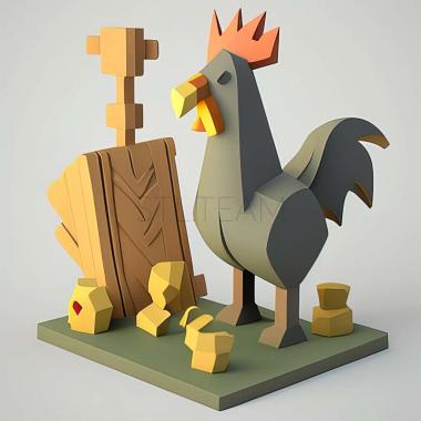 3D модель Игра Конечная Куриная Лошадь (STL)